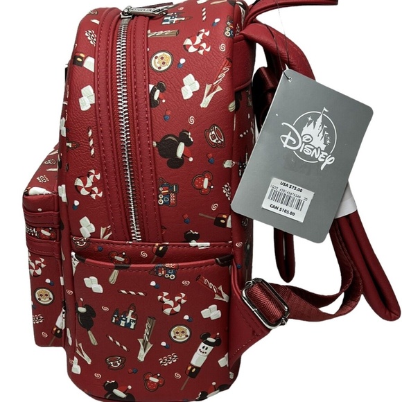 Disney Parks Loungefly Mini Backpack - Mickey And Friends Holiday Treats NWT main image 6